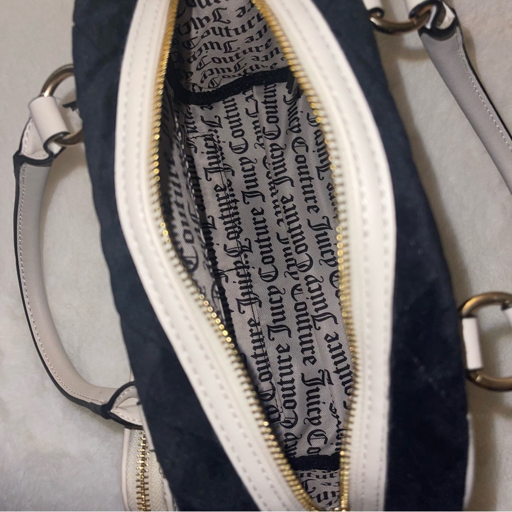 Juicy Couture Black Satchel with White Accents - Picture 11 of 13